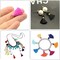 100 pcs Tassel Multi-Colors Mini Tiny Handmade Craft Tassels Charms with Golden Jump Ring for Earring Jewelry Necklace Making Accessories Other Arts DIY Supplies (Mixed)